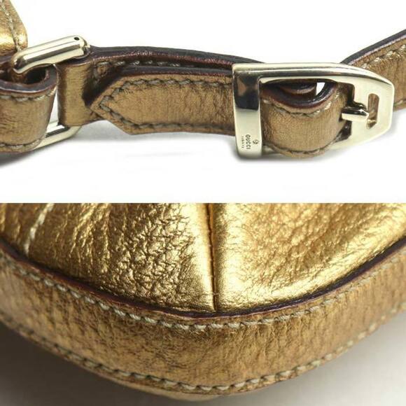 GUCCI Gold Horsebit Shoulder Bag - Picture 5 of 8